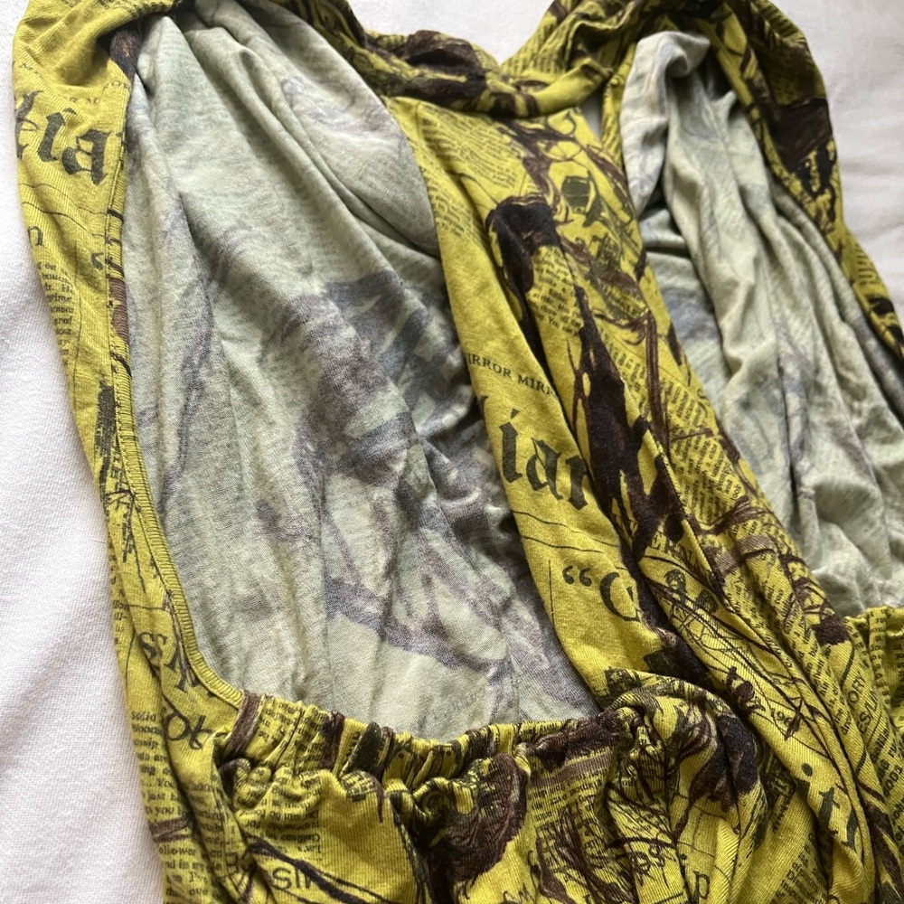 SOLD Galliano Newsprint Dress - Picture 8 of 9